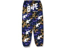 CALÇA MOLETOM BAPE X HERON PRESTON ROXO